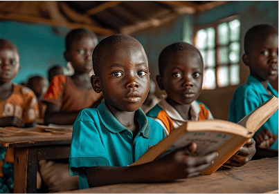 Children in classroom